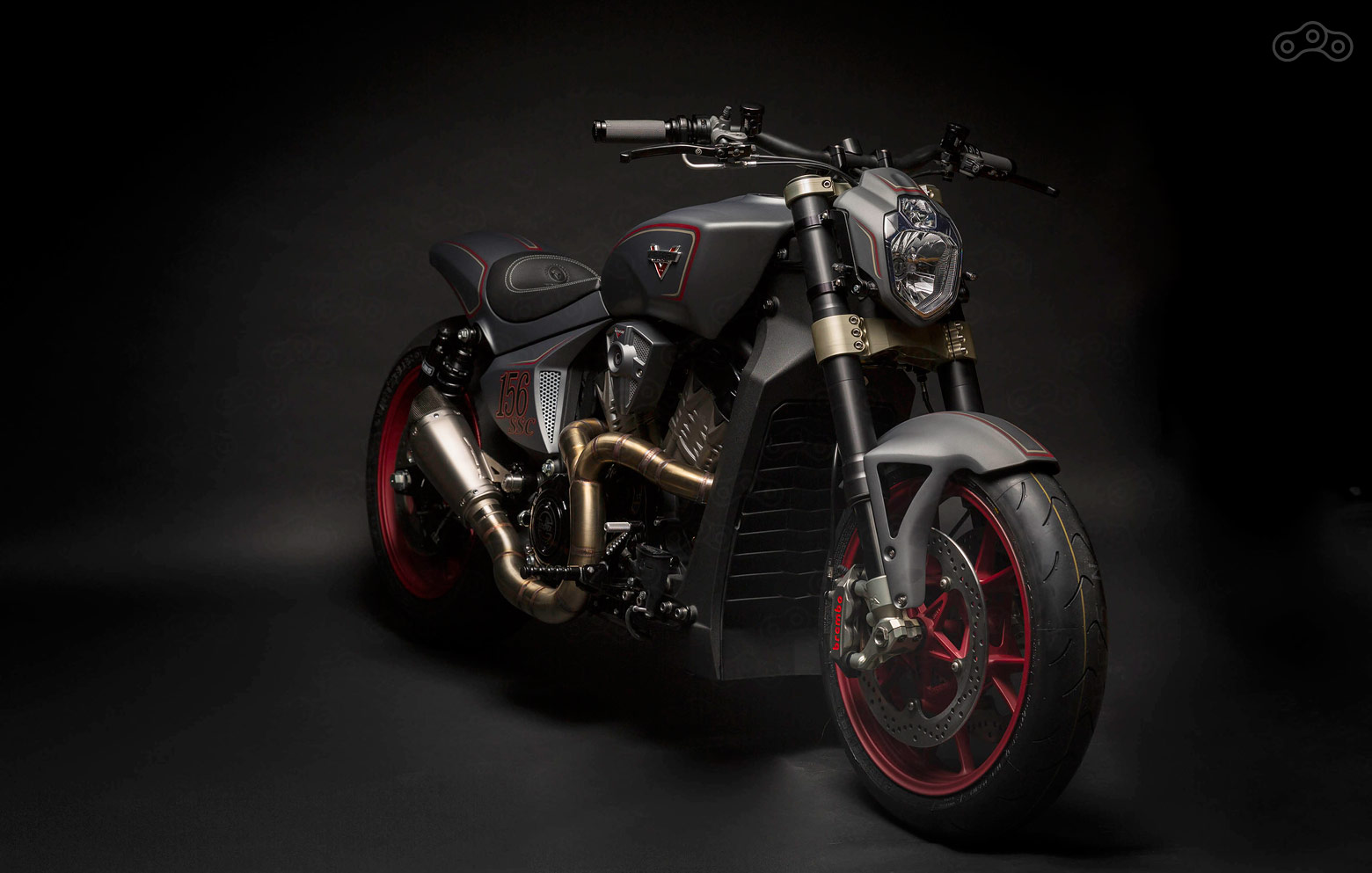 Кастомный мотоцикл Victory Ignition, разработанный мастерской Урса Эрбахера. 