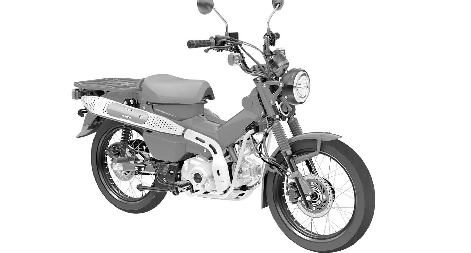 Honda Cub триал