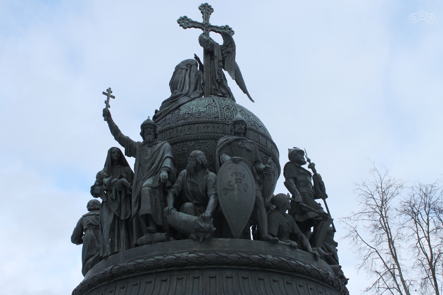 Памятник "Тысячелетие России". Первый и второй ярусы